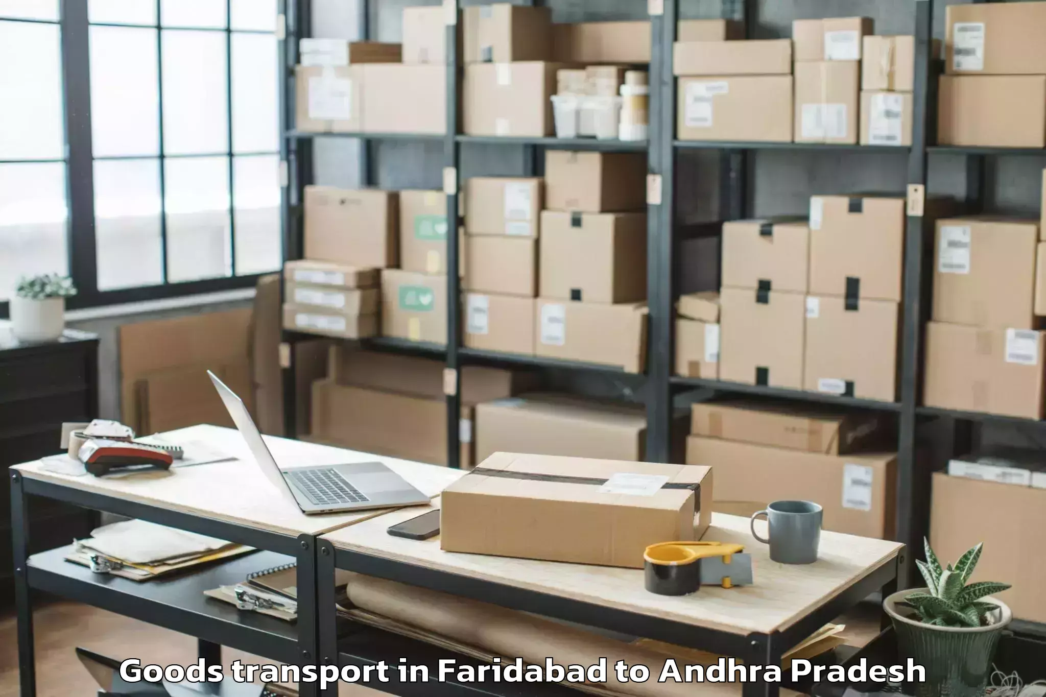 Affordable Faridabad to Anakapalli Goods Transport